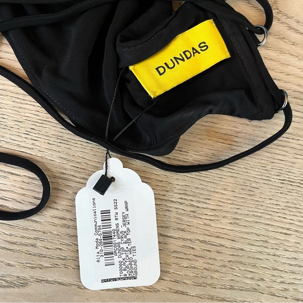 DUNDAS x REVOLVE Cyrus Cropped Halter Top Wrap Around Ties Sample Size Small - Picture 3 of 5